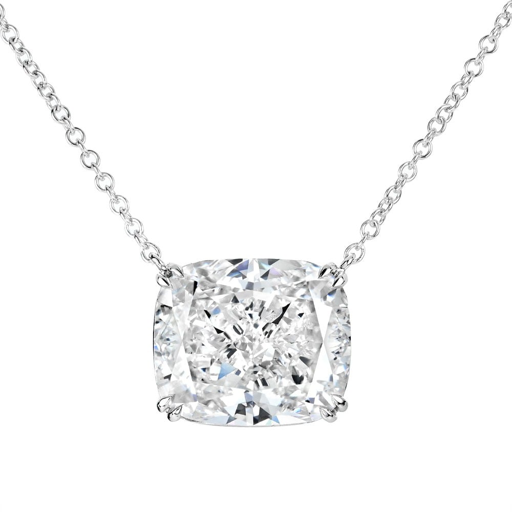 Avi & Co. Cushion Cut Diamond Solitaire Pendant