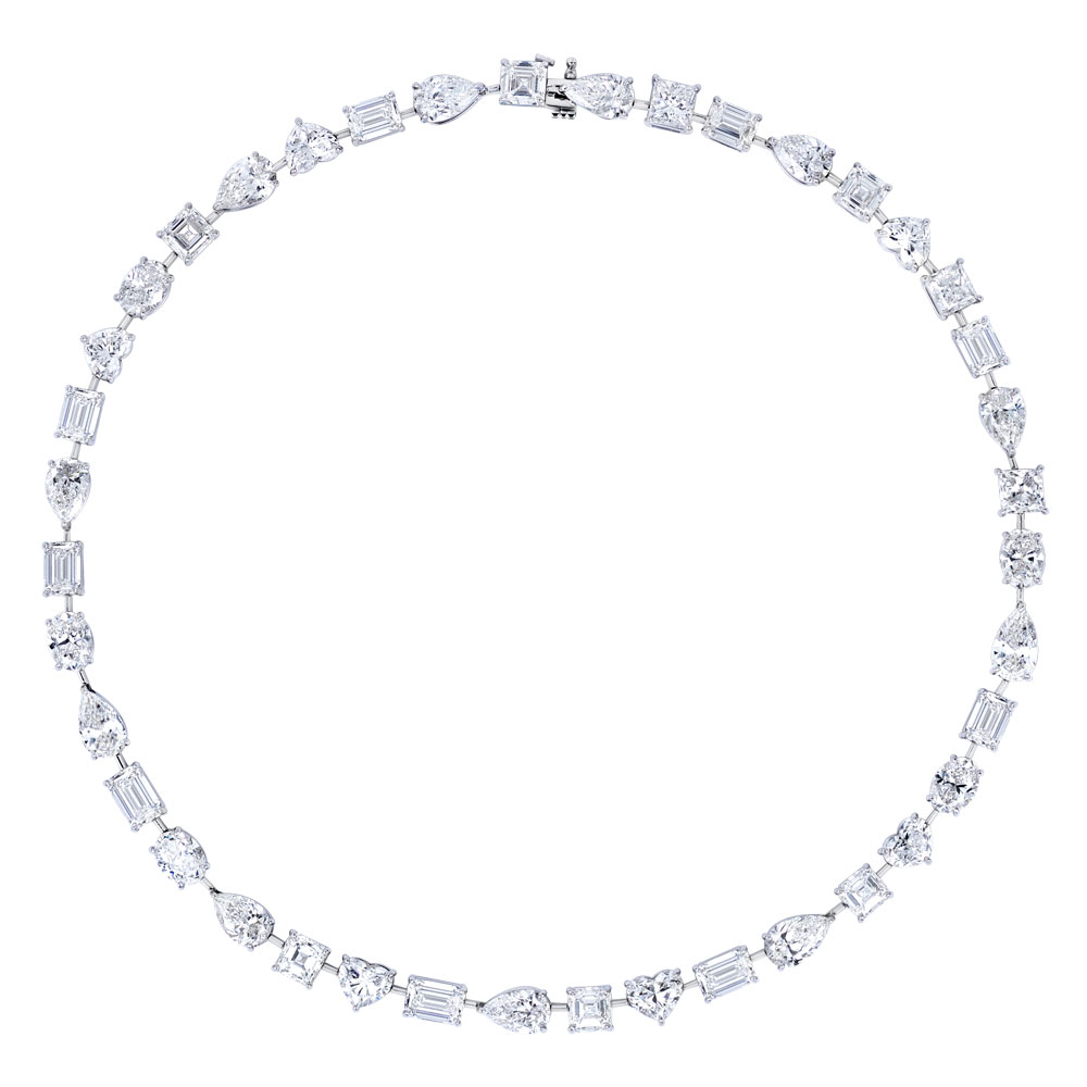 Avi & Co. Fancy Shapes Diamond Necklace