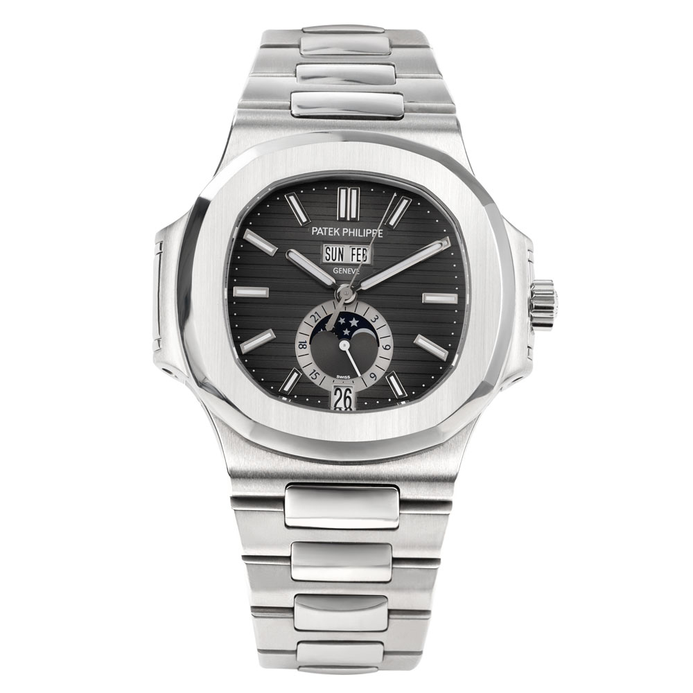 Patek philippe nautilus black face shop