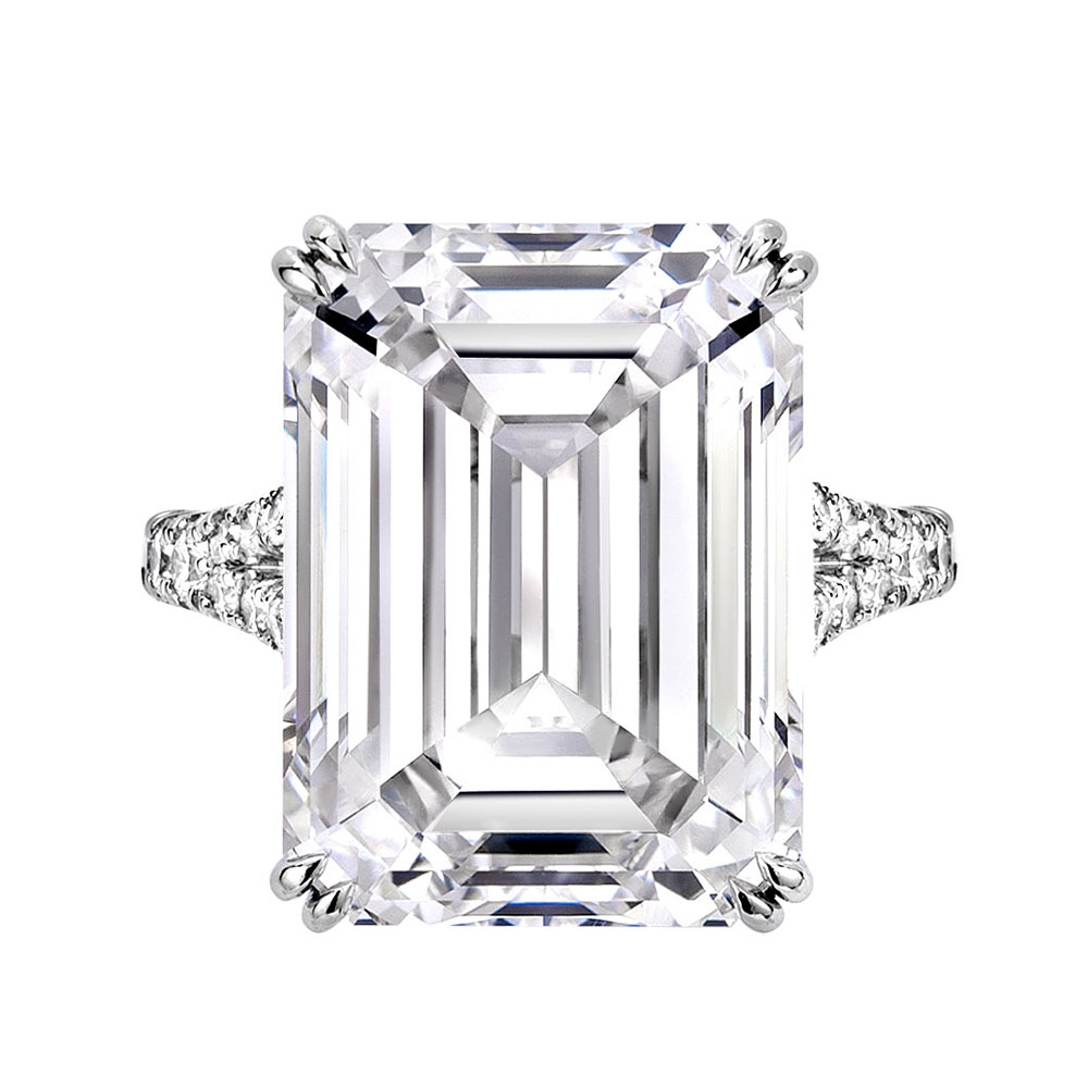 Avi & Co. Emerald Cut Diamond Engagement Ring
