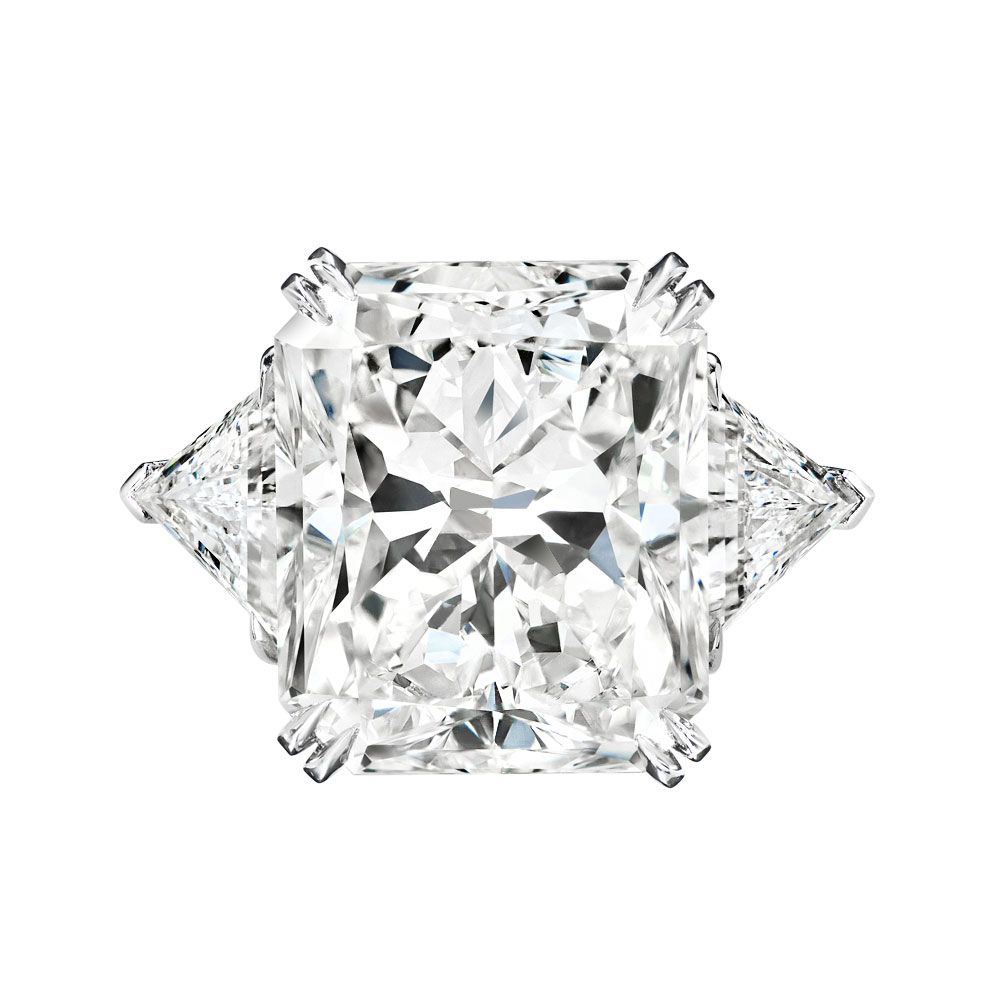 Avi & Co. Radiant & Triangular Cut Diamond Ring
