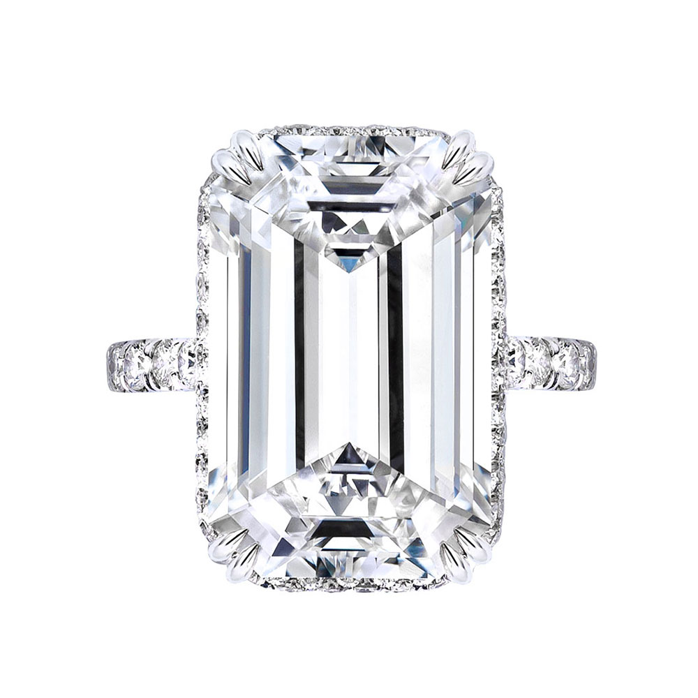Avi & Co. Emerald Cut Diamond Ring