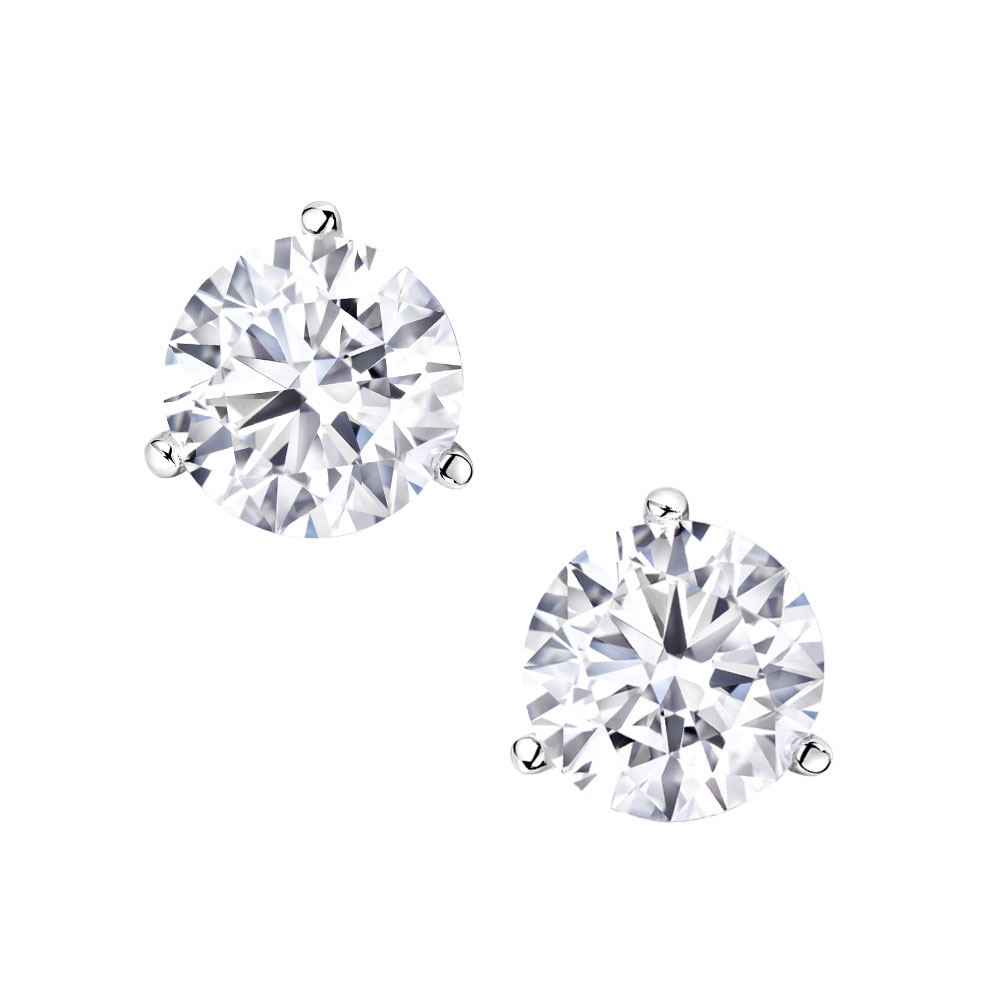 Avi & Co. Round Solitaire Diamonds Studs